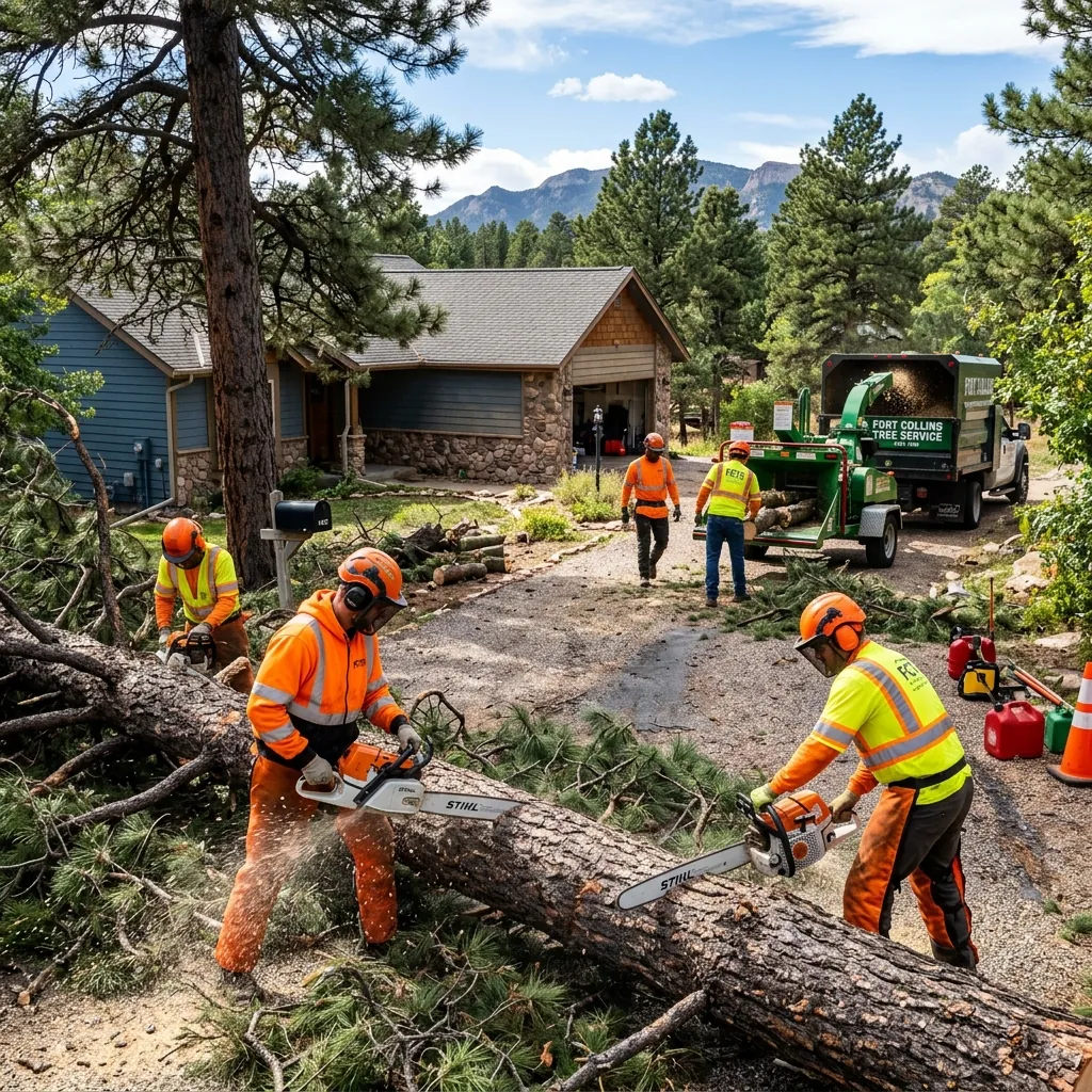 Emergency branch clearing after severe weather